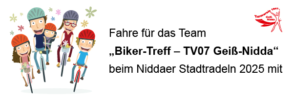 Stradtradeln Nidda mit dem Biker Treff des TV07 Geiß-Nidda