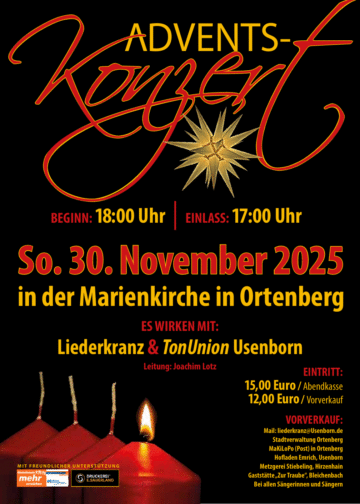 Adventkonzert des MGV Usenborn