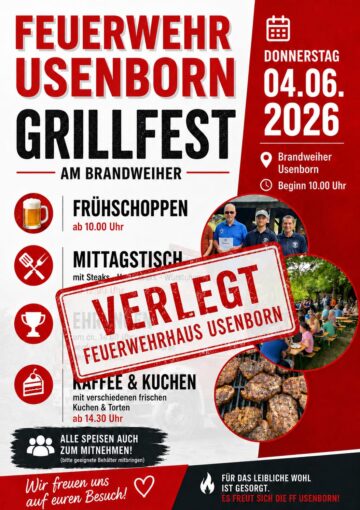Plakat Grillfest 2026 verlegt